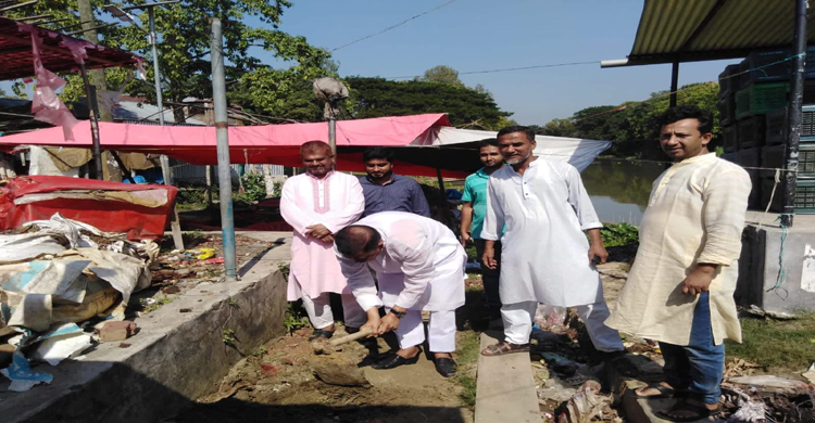 বাসাইলে ড্রেন নির্মাণ কাজের উদ্বোধন